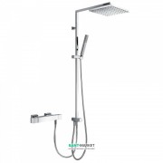 Душевая стойка Tres Cuadro-Tres термостатическая c верхним и ручным душем хром 107964