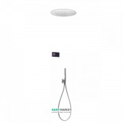 Электронная душевая система скрытого монтажа Tres Shower Technology с термостатом хром/черный 09288557
