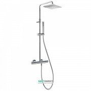 Душевая стойка Tres Class-Tres термостатическая c верхним и ручным душем хром 20538501