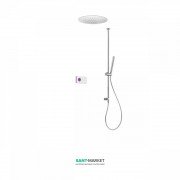 Електронна душова система прихованого монтажу Tres Shower Technology з термостатом хром/білий 09286565