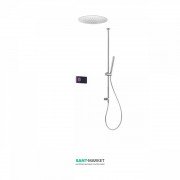 Електронна душова система прихованого монтажу Tres Shower Technology з термостатом хром/чорний 09288565
