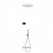 Электронная душевая система скрытого монтажа Tres Shower Technology с термостатом хром/черный 09288557