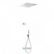 Электронная душевая система скрытого монтажа Tres Shower Technology хромотерапия с термостатом хром/белый 09286566