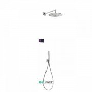 Электронная душевая система скрытого монтажа Tres Shower Technology с термостатом хром/черный 09288558