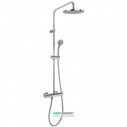 Душова стійка Tres Flat-Tres термостатичні c верхнім і ручним душем хром 20438701