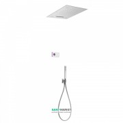 Електронна душова система прихованого монтажу Tres Shower Technology хромотерапія з термостатом хром/білий 09286302