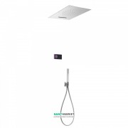 Электронная душевая система скрытого монтажа Tres Shower Technology с термостатом хром/черный 09288304