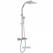 Душевая стойка Tres Flat-Tres термостатическая c верхним и ручным душем хром 20439501