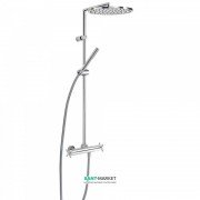Душова стійка Tres Max-Tres термостатична з верхнім і ручним душем хром 06339301