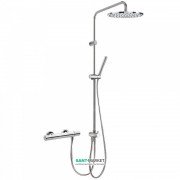 Душевая стойка Tres Max-Tres термостатическая c верхним и ручным душем хром 06138501