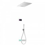 Электронная душевая система скрытого монтажа Tres Shower Technology с термостатом хром/черный 09288304