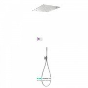 Электронная душевая система скрытого монтажа Tres Shower Technology с термостатом хром/белый 09286306