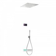 Електронна душова система прихованого монтажу Tres Shower Technology з термостатом хром/чорний 09288306