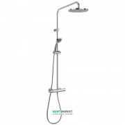 Душова стійка Tres Lex термостатична з верхнім і ручним душем хром 181386
