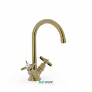 Смеситель для раковины Tres Tres-Clasic color состаренная латунь матовая 24210901LM