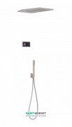 Электронная душевая система скрытого монтажа Tres Shower Technology с термостатом сталь/черный 09288308AC