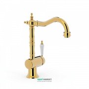 Смеситель для раковины Tres Tres-Clasic color однорычажный золото 24210801OR