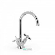 Змішувач для раковини Tres Tres-Clasic двухвентильний хром 24210901