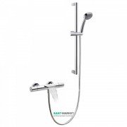 Термостат для ванной Tres Max-Tres с каскадным изливом и ручным душем хром 06217402