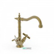 Змішувач для раковини Tres Tres-Clasic color зістарена латунь матова 24210902LM