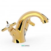 Змішувач для раковини Tres Tres-Clasic color двухвентильний золото 24210201OR