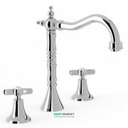 Змішувач для раковини Tres Tres-Clasic двухвентильний хром 24210501