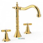 Змішувач для раковини Tres Tres-Clasic color двухвентильний золото 24210501OR