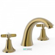 Змішувач для раковини Tres Tres-Clasic color двухвентильний зістарена латунь 24210601LV