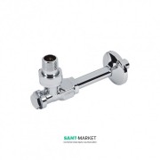 Угловой трехосевой присоединительный набор Oventrop AV9 правое подключение хром 1164273