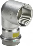 Угольник переходной 90° Viega Sanpress Inox G 0214.2 с SC‑Contur 18хRp½ нержавеющая сталь 486389