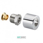 Приєднувальні набори зі стяжним кільцем G ½ НР x 15 мм хром 1169093