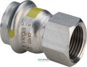 Соединительный элемент Viega Sanpress Inox G 0212 с SC‑Contur 15хRp½ нержавеющая сталь 486839