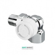 Угловой трехосевой термостатический вентиль Oventrop CV 9 левое подключение хром 1162473