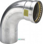 Відведення 90° Viega Sanpress Inox G 0216.1XL з SC-Contur d76,1 нержавіюча сталь 577520