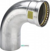 Отвод 90° Viega Sanpress Inox G 0216.1XL с SC‑Contur d64 нержавеющая сталь 577513