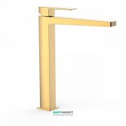 Змішувач для раковини Tres Slim-Tres одноважільний золото 20210305OR