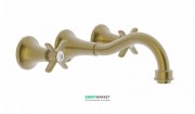 Смеситель для раковины Tres Tres-Сlasic двухвентильный состаренная латунь матовая 24215101LM