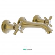 Смеситель для раковины Tres Tres-Сlasic двухвентильный состаренная латунь 24215102LV