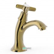 Кран для раковины Tres Tres-Сlasic одновентильный 1 вода или предварительное смешивание состаренная латунь 24250301LV