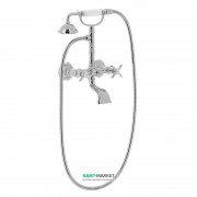 Смеситель для ванной Tres Tres-Сlasic с ручным душем хром 24217601