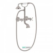 Змішувач для ванної Tres Tres-Clasic з ручним душем сталь 24217601AC