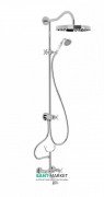 Душова стійка Tres Tres-Clasic з двохвентильним змішувачем хром 24217602