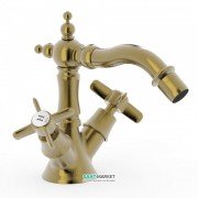 Смеситель для биде Tres Tres-Сlasic двухвентильный состаренная латунь 24212202LV