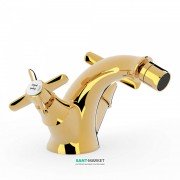 Змішувач для біде Tres Tres-Clasic двовентильний золото 24212101OR