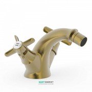 Змішувач для біде Tres Tres-Clasic двовентильний зістарена латунь 24212101LV