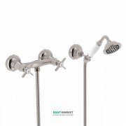 Змішувач для душу Tres Tres-Clasic двовентильний з ручним душем сталь 24216301AC