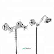 Змішувач для душу Tres Tres-Clasic двовентильний з ручним душем хром 24216301