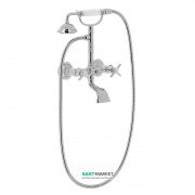 Змішувач для ванної Tres Tres-Clasic з ручним душем хром 24217601