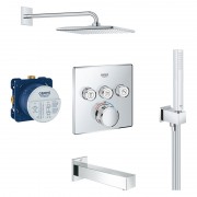 Душевая система Grohe SmartControl с термостатом на 3 потребителя хром 26405SC2