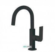 Змішувач для раковини Tres Loft colors одноважільний з поворотним виливом чорний матовий 20020504NM